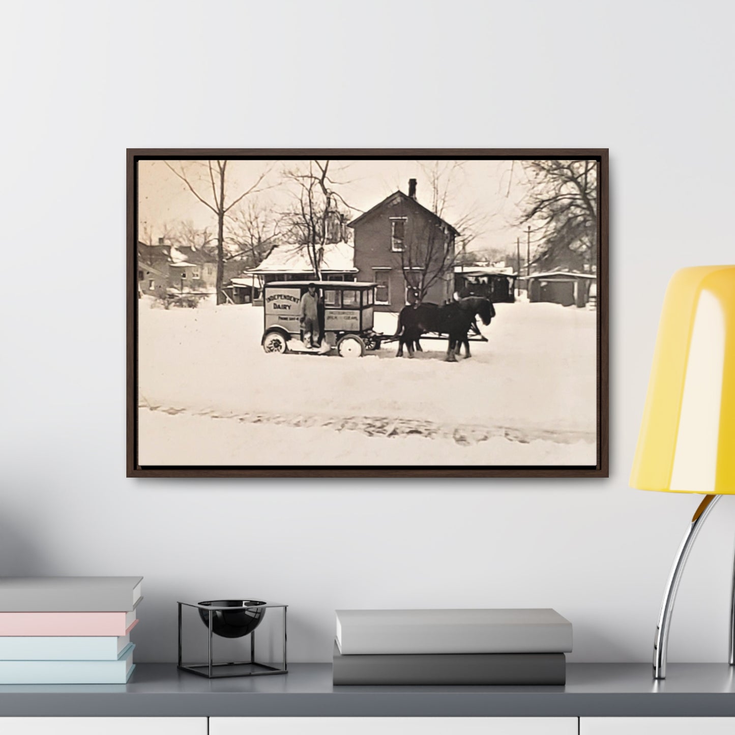 Milk Man Gallery Canvas Wraps, Horizontal Frame