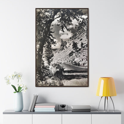 Eagles Nest Rock Yellowstone Gallery Canvas Wraps Vertical Frame 32″ x 48″ 1.25" Walnut