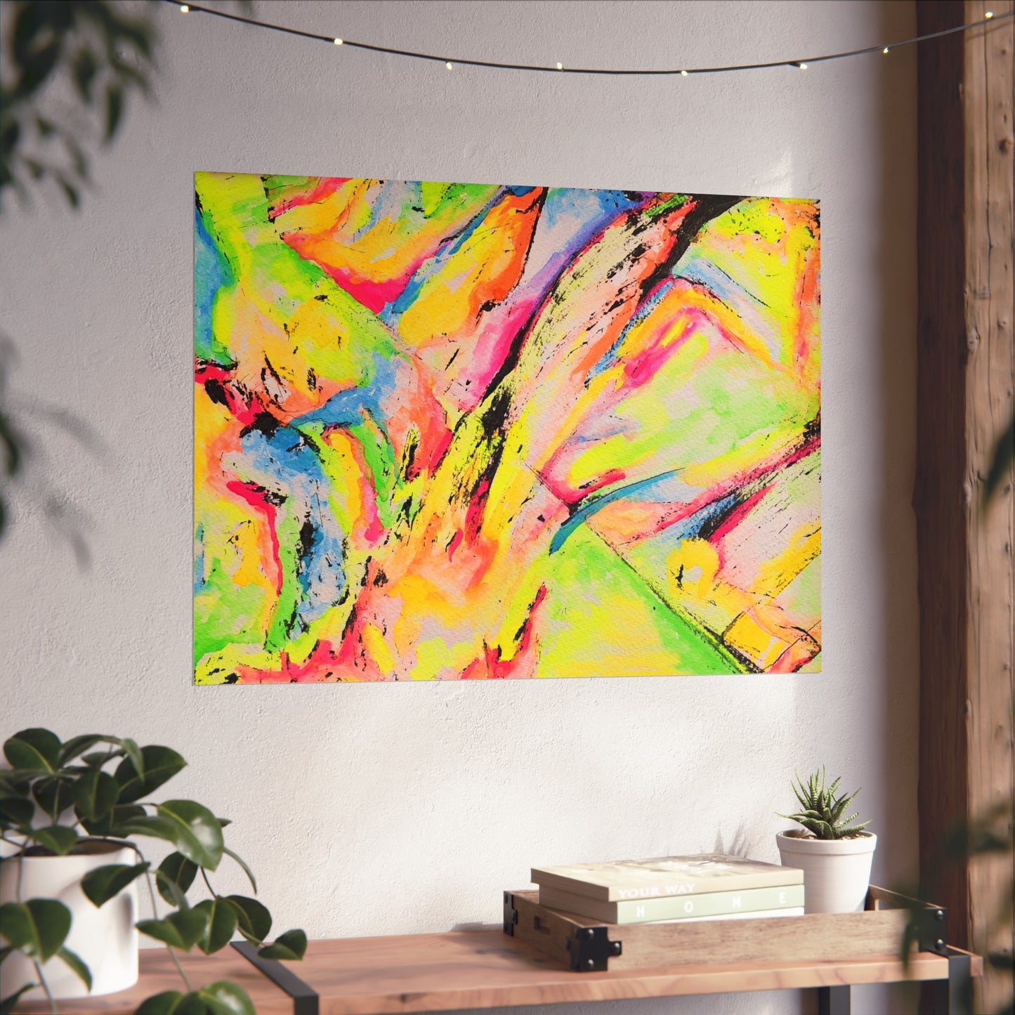 Neon Fire Fine Art Posters