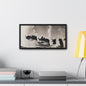 Norris Geyser Yellowstone Gallery Canvas Wraps Horizontal Frame 20″ x 10″ Black 1.25"