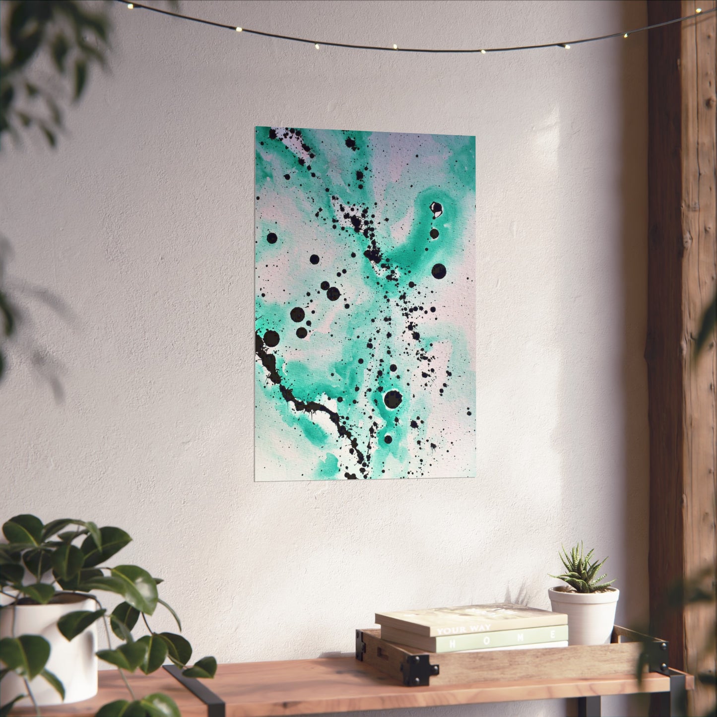 Teal Burst Fine Art Posters