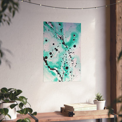 Teal Burst Fine Art Posters