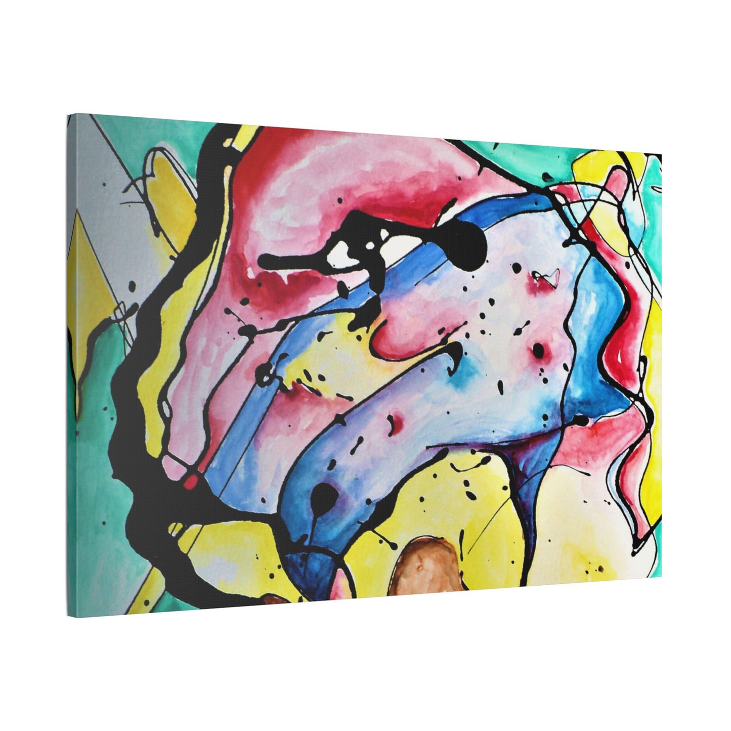 3rd Eye Sundae Satin Canvas Stretched - Kia Day Design