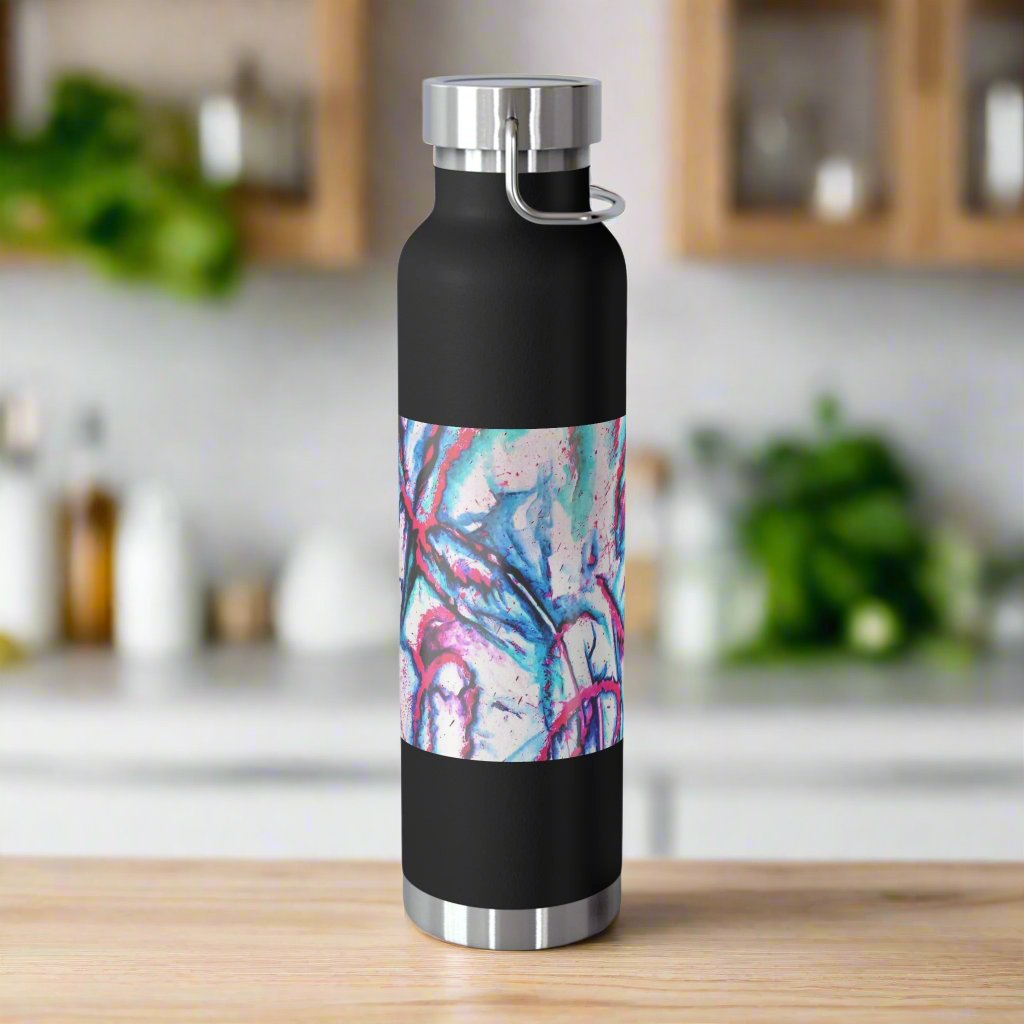 Pink Jellyfish 22oz Vacuum Insulated Bottle