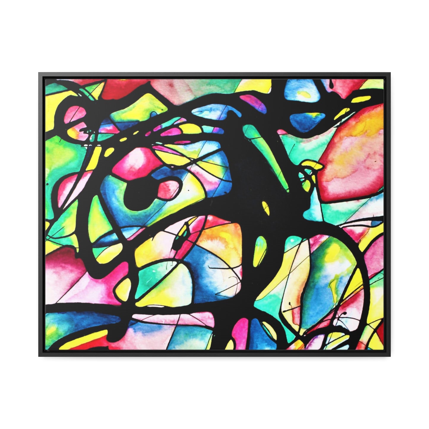 Peacock Gallery Canvas Wraps, Horizontal Frame