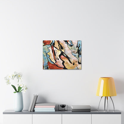 Blue Falls Stretched Canvas