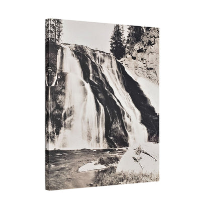 Gibbon Falls Yellowstone Satin Canvas Stretched