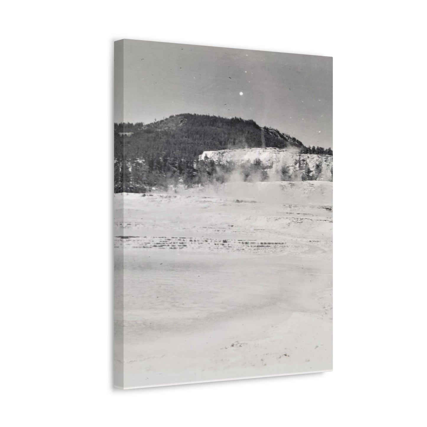 Mammoth Hot Springs Yellowstone Stretched Canvas