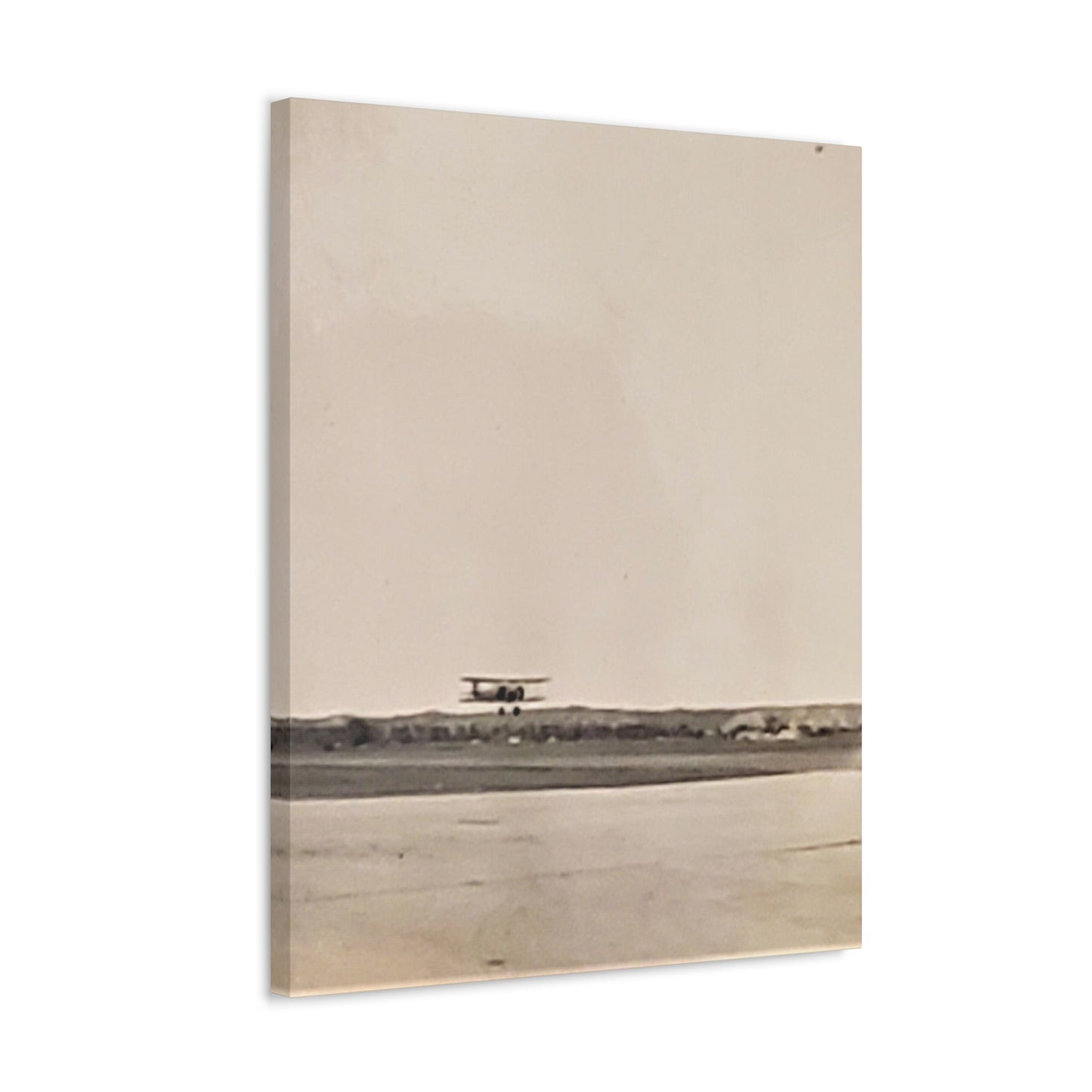 Plane Landing Omaha Airport 1939 Stretched Canvas