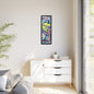 Alien Abstract Colorful Framed Canvas Art - Kia Day Design