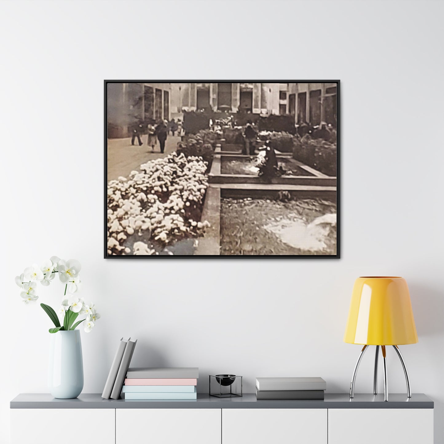 Rockefeller Plaza Gallery Canvas Wraps, Horizontal Frame