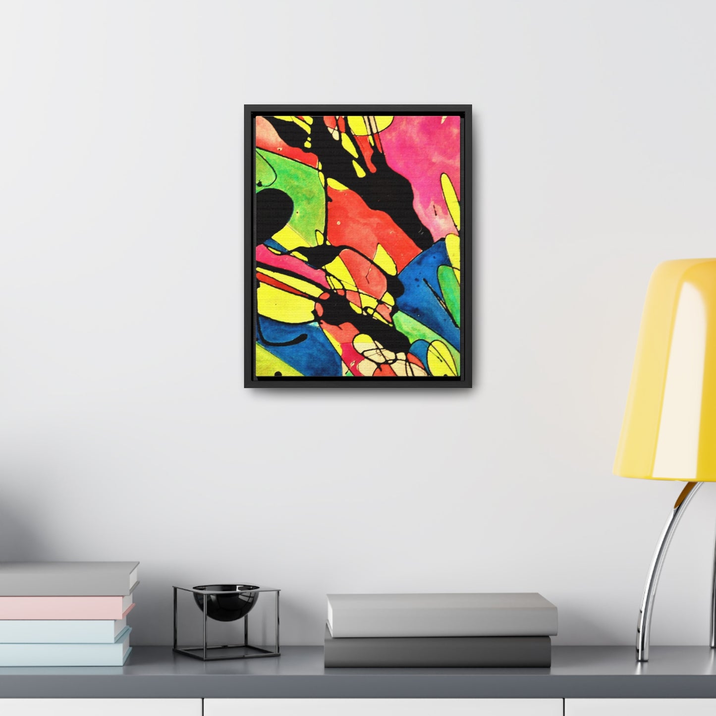 Exploding Earth Gallery Canvas Wraps, Vertical Frame