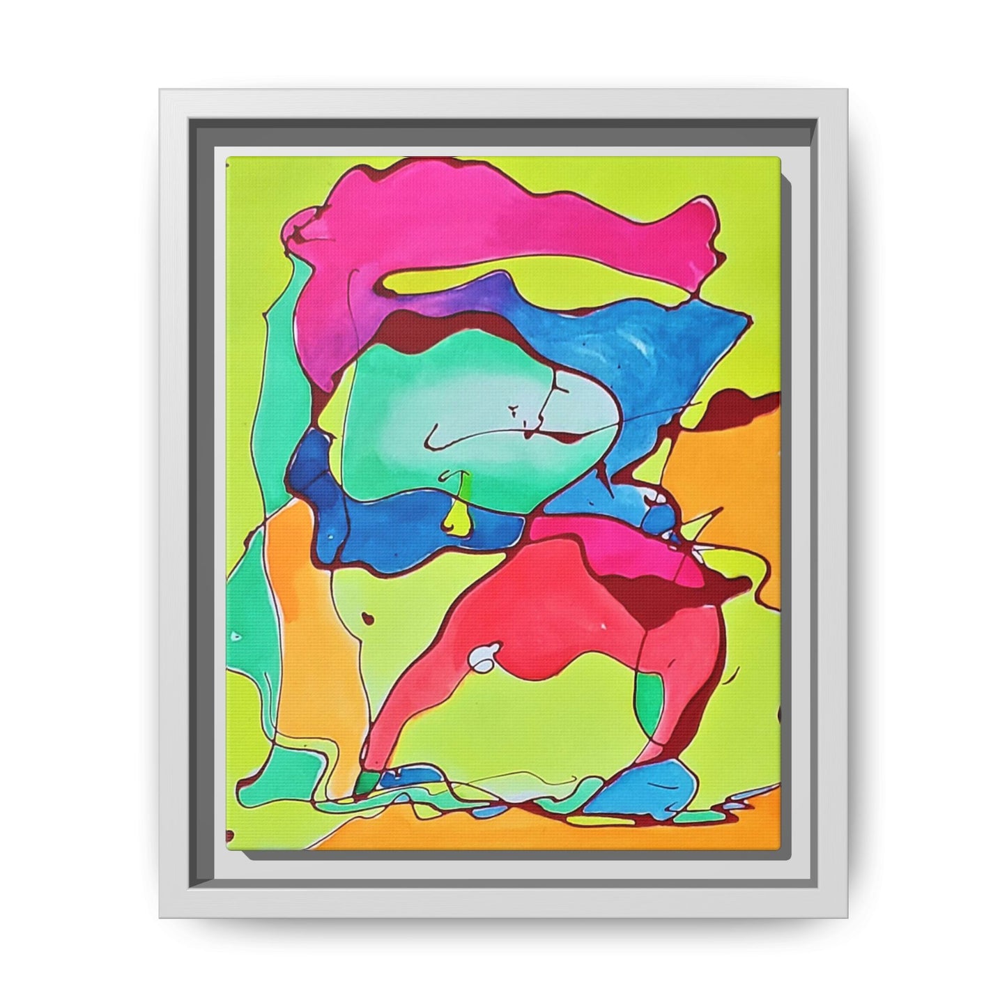 Kool Kid Matte Canvas Framed - Kia Day Design