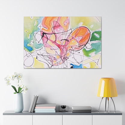 Paper Heart Canvas Gallery Wraps Printify