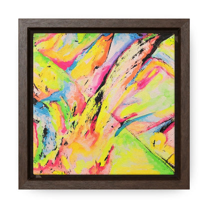 Neon Fire Gallery Canvas Wraps, Square Frame 6″ x 6″ Premium Gallery Wraps (1.25″)