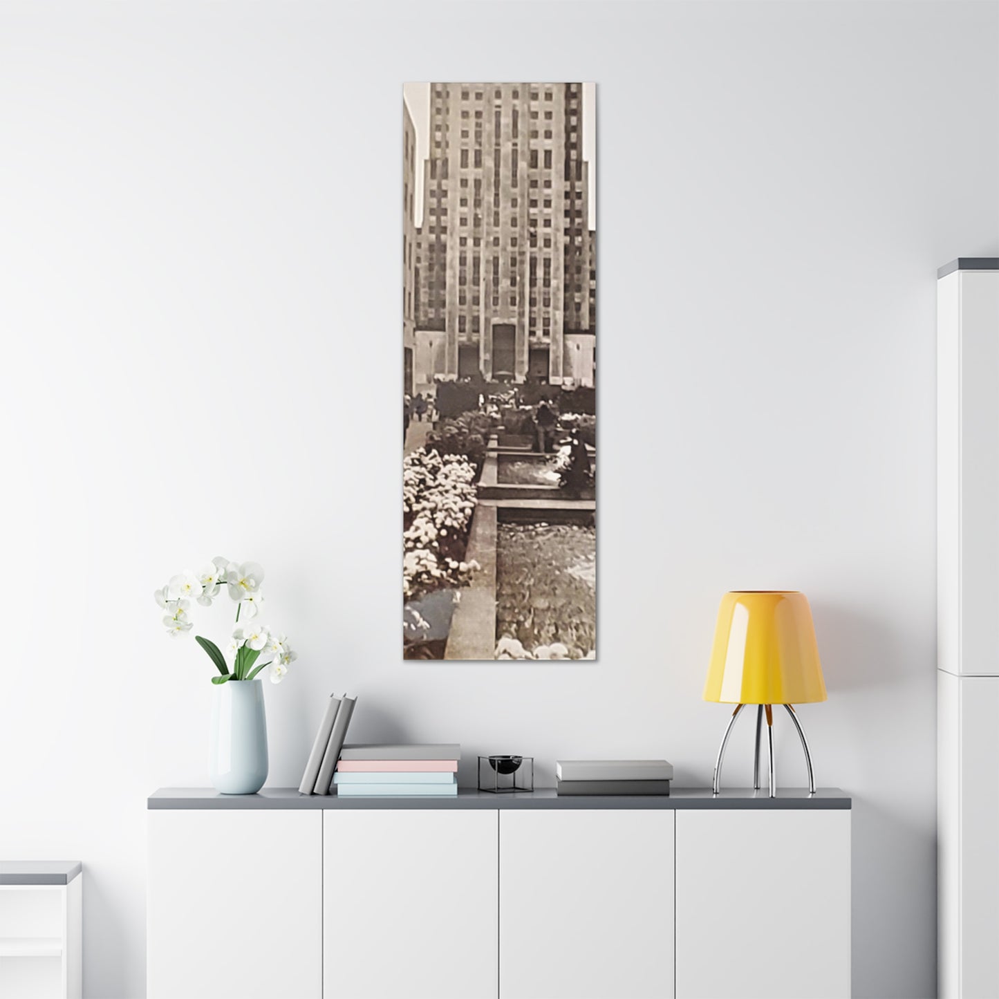 Rockefeller Plaza Canvas Gallery Wraps