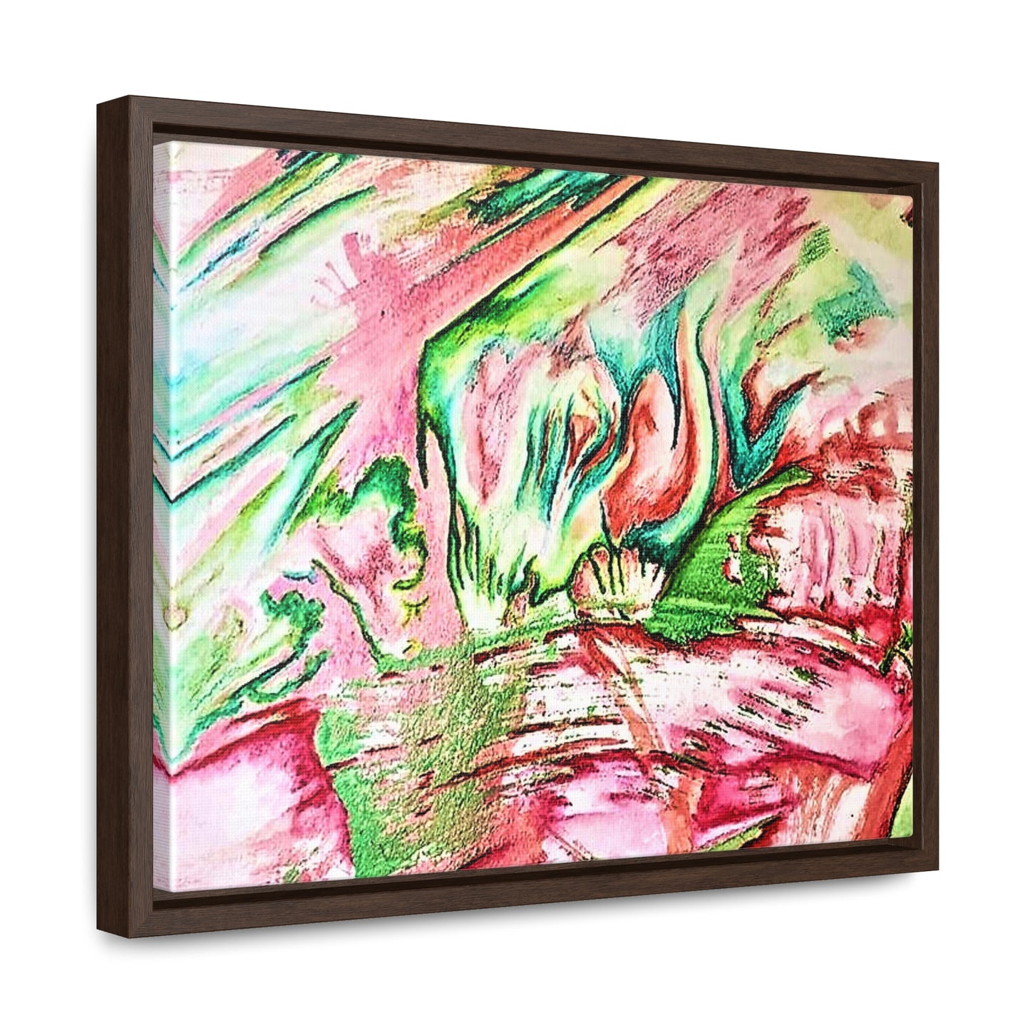 Pink Forest Gallery Canvas Wraps, Horizontal Frame