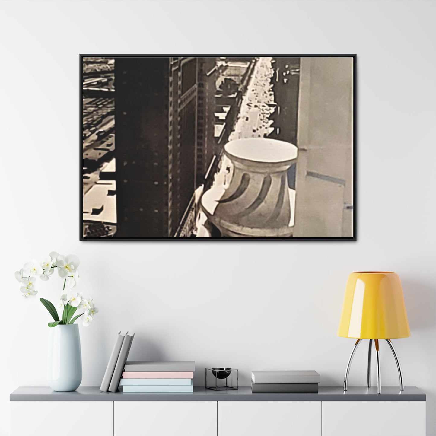 Michigan Ave Chicago Gallery Canvas Wraps, Horizontal Frame