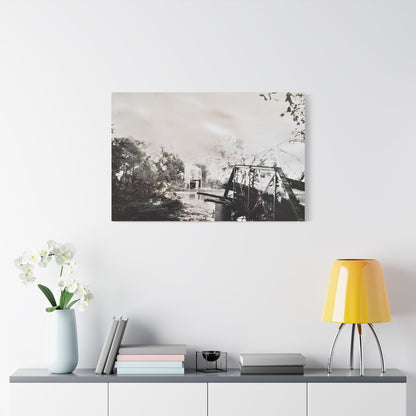 Bridge Satin Canvas Stretched