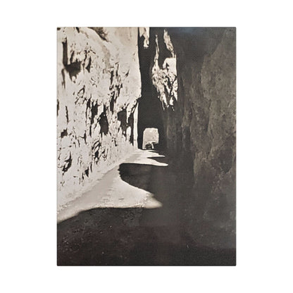 Tunnel at The Needles Satin Canvas Stretched