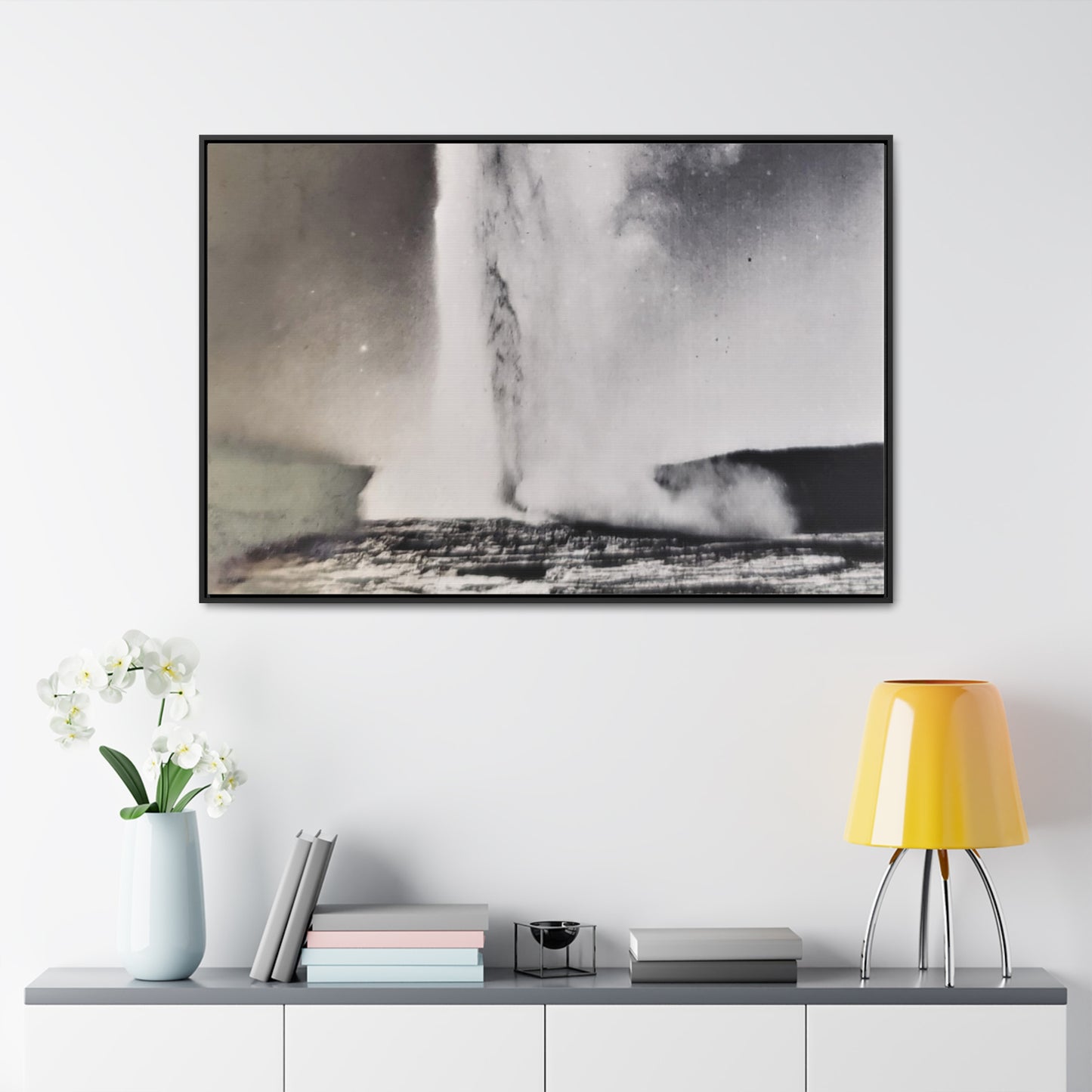 Old Faithful Geyser Yellowstone Gallery Canvas Wraps, Horizontal Frame