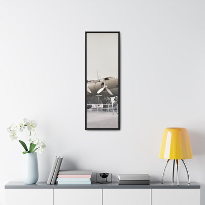 Boeing B-17 Bomber Gallery Canvas Wraps Vertical Frame 12″ x 36″ 1.25" Black