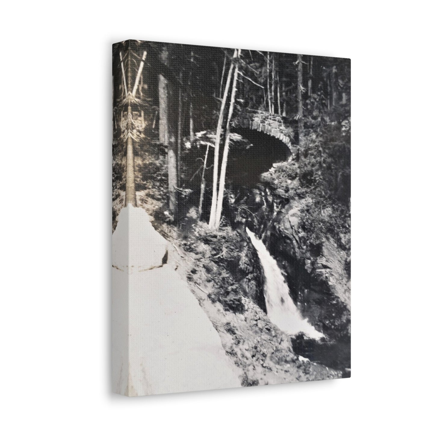 Narada Falls Yellowstone Stretched Canvas