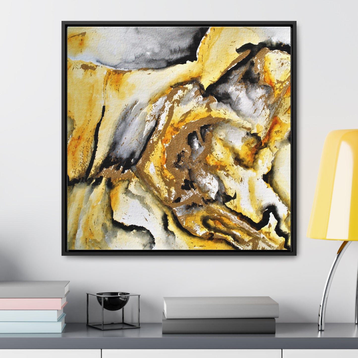 Tiger Stripe Gallery Canvas Wraps, Square Frame