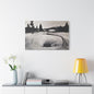 Morning Glory Pool Yellowstone Satin Canvas Stretched 36″ x 24″ (Horizontal) 1.5"