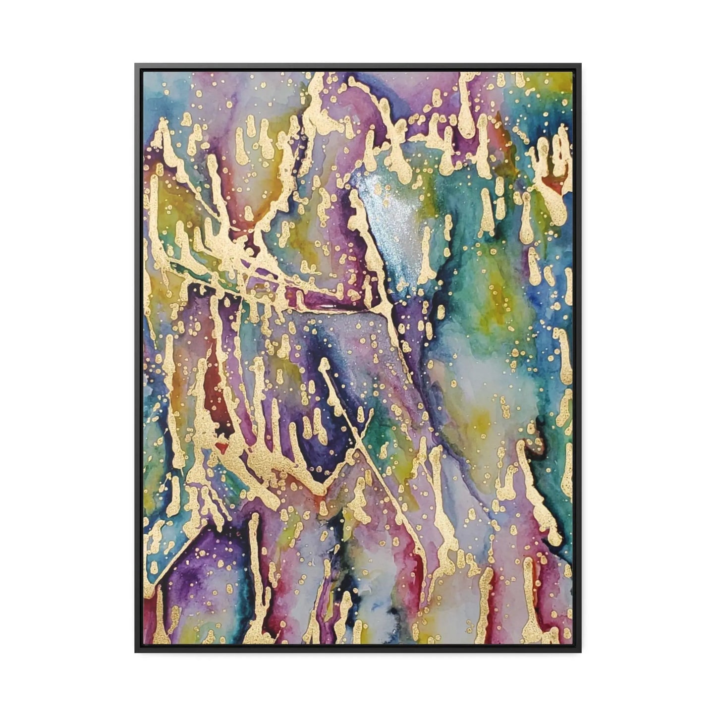 Purple Rain Gallery Canvas Wraps, Vertical Frame 30″ x 40″ Premium Gallery Wraps (1.25″)