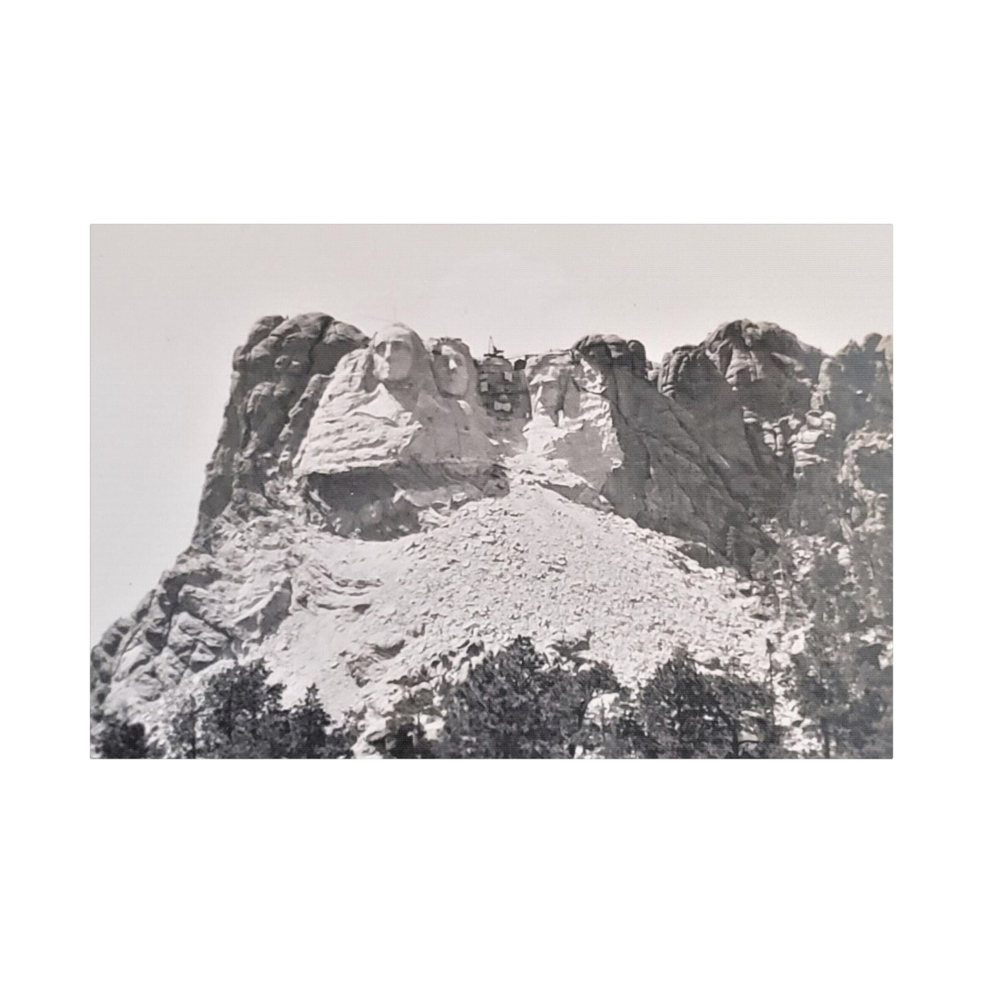 Black Hills Mount Rushmore Satin Canvas Stretched