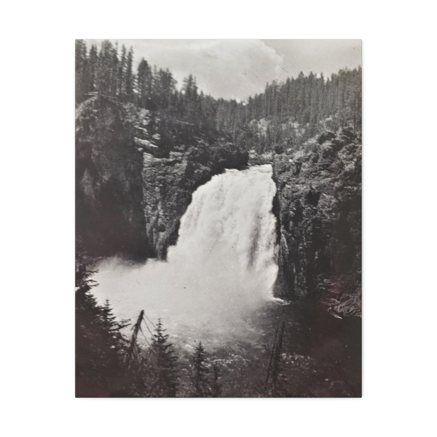 Upper Falls Yellowstone Stretched Canvas