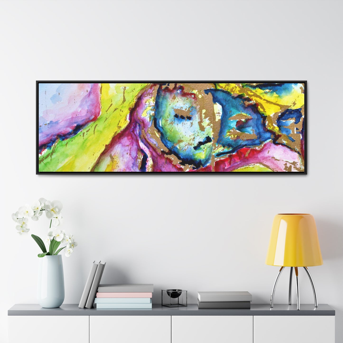 Mother's Face Gallery Canvas Wraps, Horizontal Frame