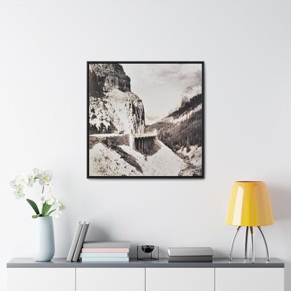 Golden Gate Canyon Colorado Gallery Canvas Wraps Square Frame 30″ x 30″ Premium Gallery Wraps (1.25″) Black
