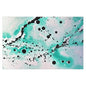 Teal Burst Silk Posters 40" x 26" (Horizontal) Semi Glossy