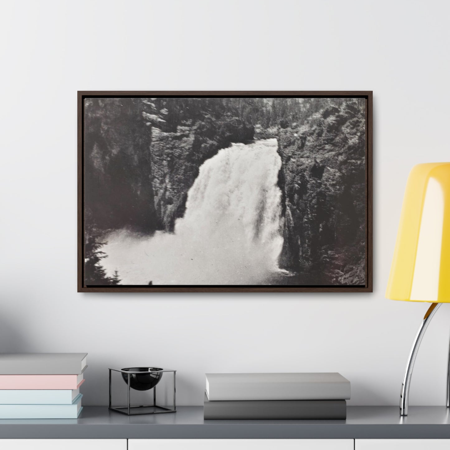 Upper Falls Yellowstone Gallery Canvas Wraps, Horizontal Frame