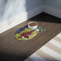 Strawberry Fields Forever Pet Feeding Mats - Fish shape (19" × 14") White - food mat