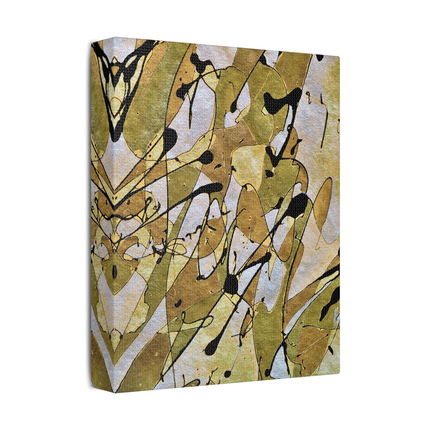 Gold Rush Satin Canvas, Stretched