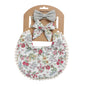 Floral Baby Bib & Headband Combo - DP021 5 - bib set