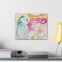 Abstract Face Canvas Gallery Wraps - Kia Day Design