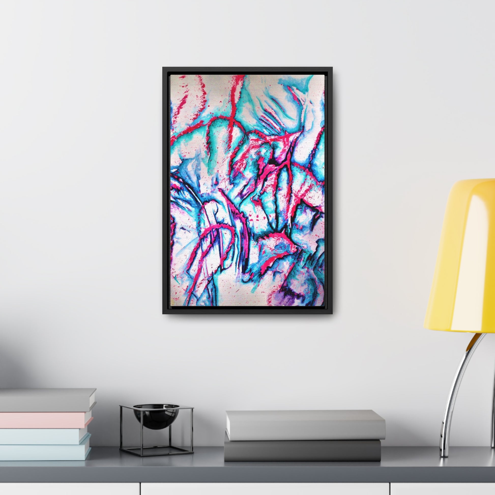 Pink Jellyfish Gallery Canvas Wraps, Vertical Frame