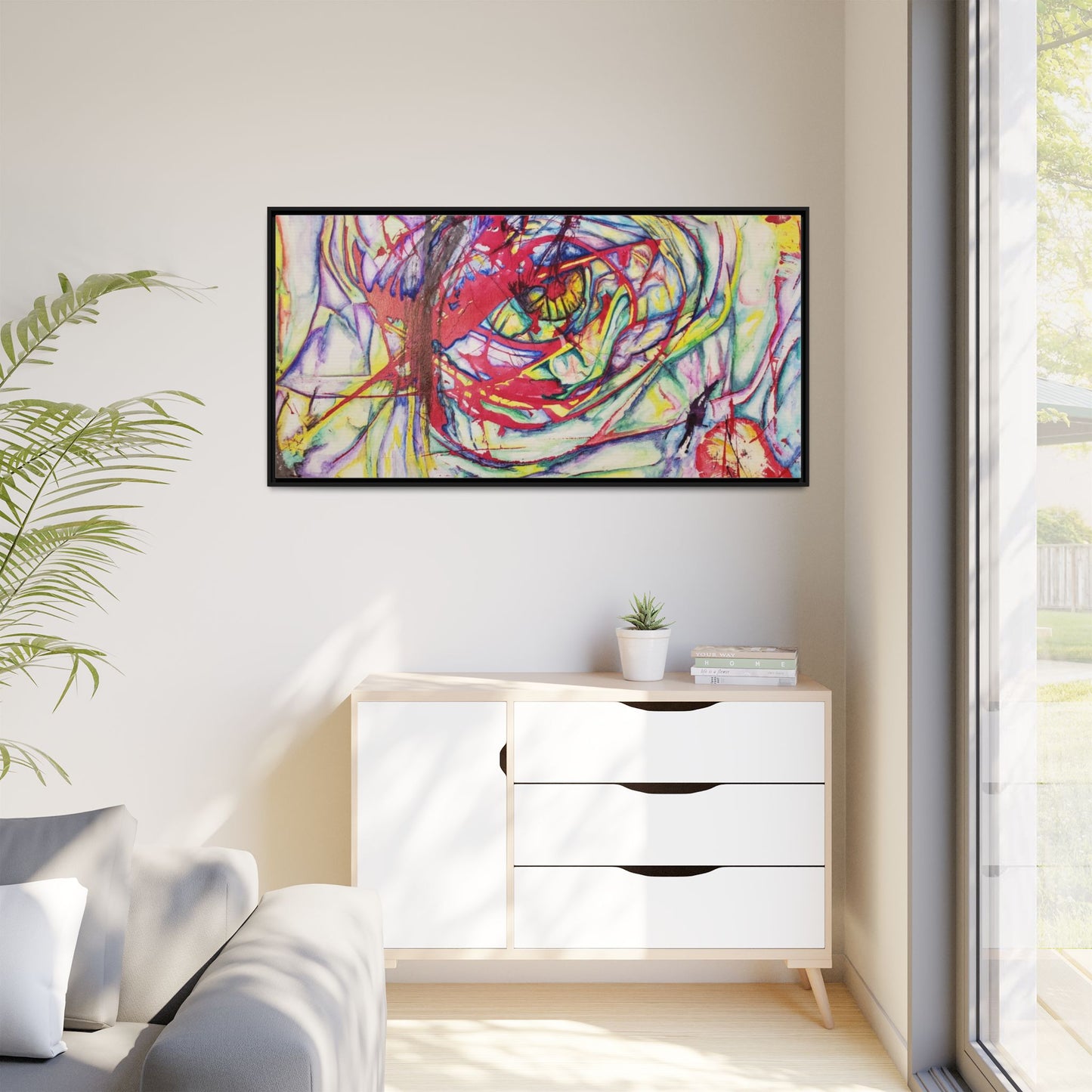 The Eye Framed Art Print - Kia Day Design
