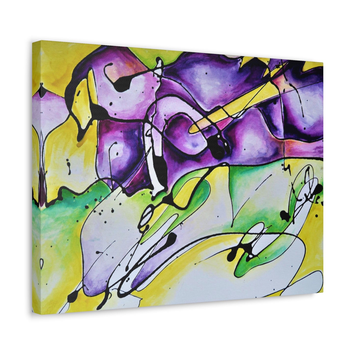 Purple Mountains Stretched Canvas