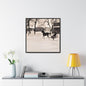 Carriage Ride Gallery Canvas Wraps Square Frame 30″ x 30″ Premium Gallery Wraps (1.25″) Black