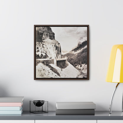 Golden Gate Canyon Colorado Gallery Canvas Wraps Square Frame 16″ x 16″ Premium Gallery Wraps (1.25″) Walnut
