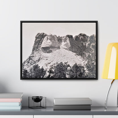 Black Hills Mount Rushmore Gallery Canvas Wraps Horizontal Frame 24″ x 18″ Black 1.25"