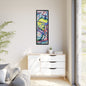 Alien Abstract Colorful Framed Canvas Art - Kia Day Design