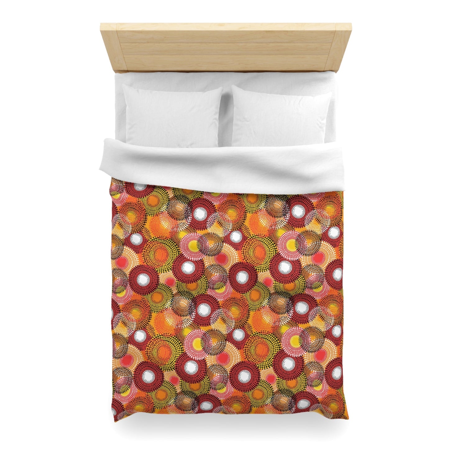 Colorful Floral Microfiber Duvet Cover - Kia Day Design