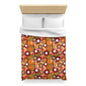 Colorful Floral Microfiber Duvet Cover - Kia Day Design
