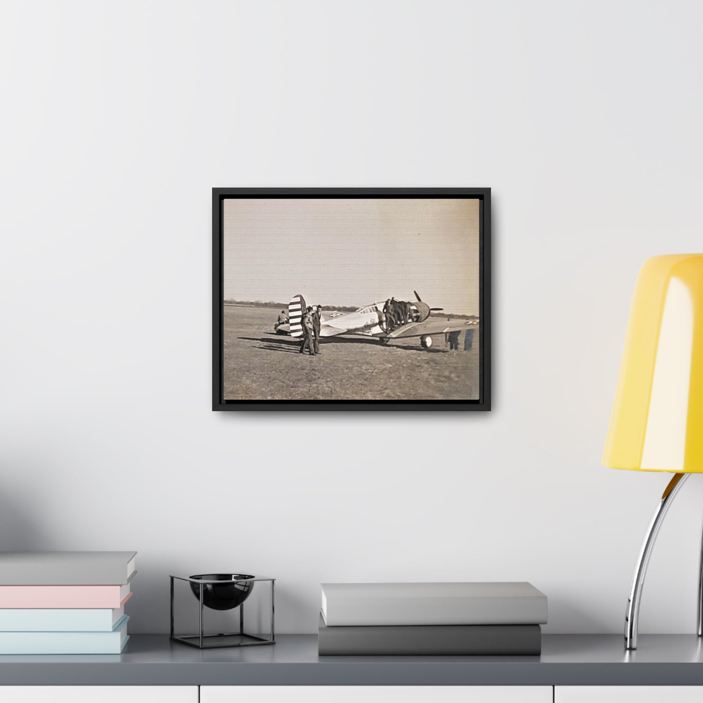 Army Pursuit Plane Ames Airport 1939 Gallery Canvas Wraps, Horizontal Frame